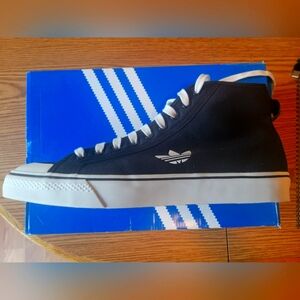 Adidas Nizza Hi canvas black size 14.